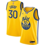 Баскетбольная джерси Jordan Stephen Curry Golden State Warriors Swingman Bay City Yellow