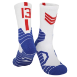 Баскетбольные носки 13 White:Blue