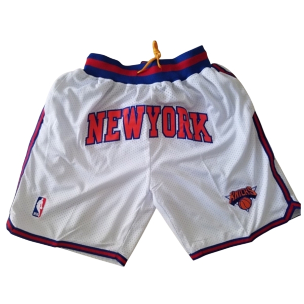 Баскетбольные шорты Mitchell & Ness New York Knicks Just Don White