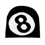 Шапка Stussy 8 Ball Black White