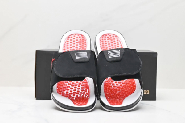 СЛАНЦЫ NIKE JORDAN HYDRO IV RETRO черно-красный купить-в-time2win.ru